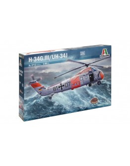ITALERI 1/48 SCALE MODEL AIRCRAFT KIT - 2712S - H-34G.III/UH-34J Helicopter 
