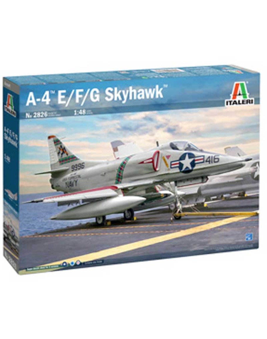 ITALERI 1/48 SCALE MODEL AIRCRAFT KIT - 2826S - DOUGLAS A-4E/F/G ...