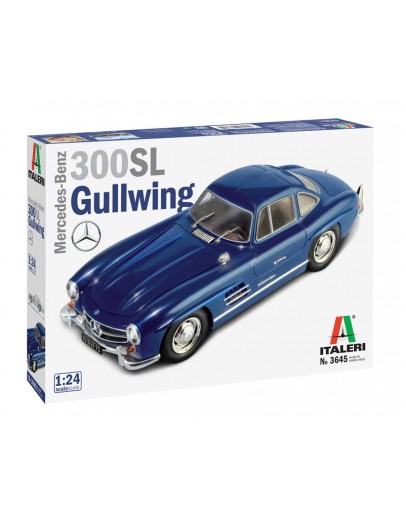 ITALERI 1/24 SCALE MODEL CAR KIT - 3645S - Mercedes-Benz 300 SL Gullwing 