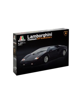 ITALERI 1/24 SCALE MODEL CAR KIT - 3684S - Lamborghini Countach 25th Anniversary