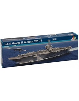 ITALERI 1/720 SCALE MODEL SHIP KIT - 5534S - USS H.W BUSH CVN-77