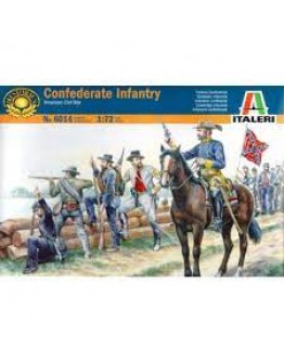ITALERI 1/72 SCALE MODEL MILITARY KIT - 6014S CONFEDERATE TROOPS IT6014S