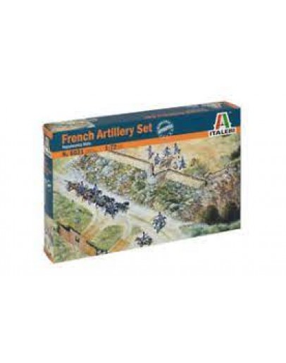 ITALERI 1/72 SCALE MODEL MILITARY KIT - 6031S - FRENCH ARTILLERY IT6031S