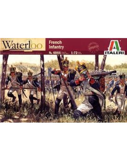 ITALERI 1/72 SCALE MODEL MILITARY KIT - 6066 FRENCH INFANTRY WATERLOO IT6066S