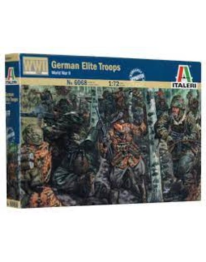 ITALERI 1/72 SCALE MODEL MILITARY KIT - 6068S WW2 GERMAN ELITE TROOPS IT6068S