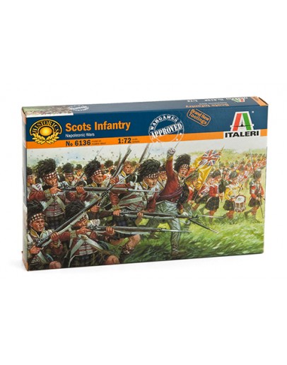 ITALERI 1/72 SCALE MODEL MILITARY KIT - 6136S - Scots Infantry