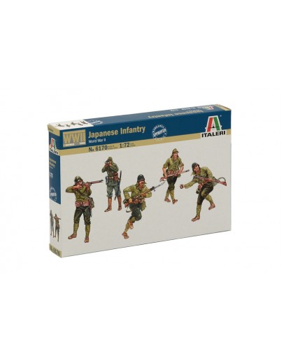 ITALERI 1/72 SCALE MODEL MILITARY KIT - 6170S - Japanese Infantry