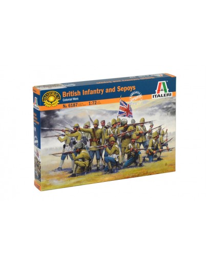 ITALERI 1/72 SCALE MODEL MILITARY KIT - 6187S - British Infantry and Sepoys