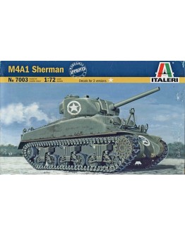 ITALERI 1/72 SCALE MODEL MILITARY KIT - 7003S - US M4A1 SHERMAN TANK IT7003S