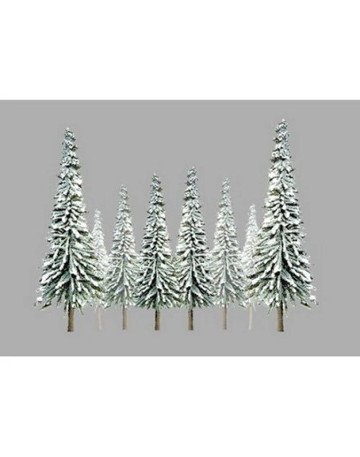 JTT SCENERY PRODUCTS - TREES - TR-2006 - SNOW SPRUCE TREES 2" TO 4" (36) - JTTTR2006