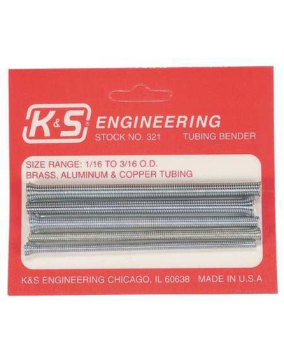 K & S PRECISION METALS - 321 - TUBING BENDER (SIZE RANGE 1/16 TO 3-16 O.D.)