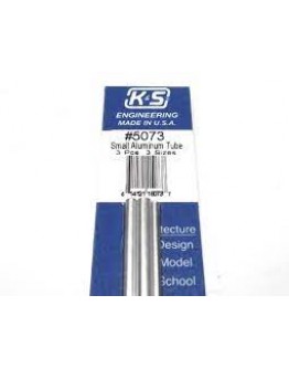 K & S PRECISION METALS - 5073 - SMALL ALUMINIUM TUBE (3 SIZES) 3 PCS KS5073
