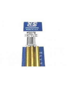 K & S PRECISION METALS - 5076 -  BRASS TUBE 3 SIZES 3 PCS KS5076