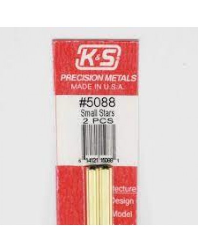 K & S PRECISION METALS - 5089 - LARGE STARS 2 PCS KS5089