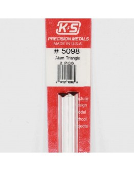 K & S PRECISION METALS - 5098 - ALUMINIUM TRIANGLE 2 PCS KS5098