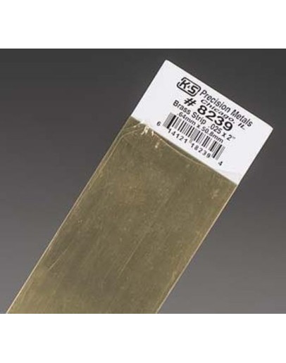 K & S PRECISION METALS - 8239 -  0.64MM X 50.8MM BRASS STRIP  KS8239