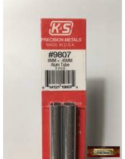 K & S PRECISION METALS - 9804 -  5mm x 0.45mm ALUM TUBE 3 PCS KS9804