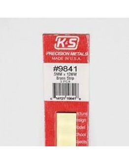 K & S PRECISION METALS - 9841 - 12MM X 0.5MM BRASS STRIP 1 PCS KS9841
