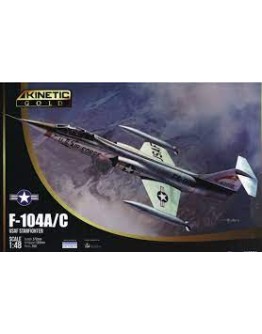 KINETIC 1/48 SCALE PLASTIC MODEL AIRCRAFT KIT - 48096 F-104A/C STARFIGHTER K48096