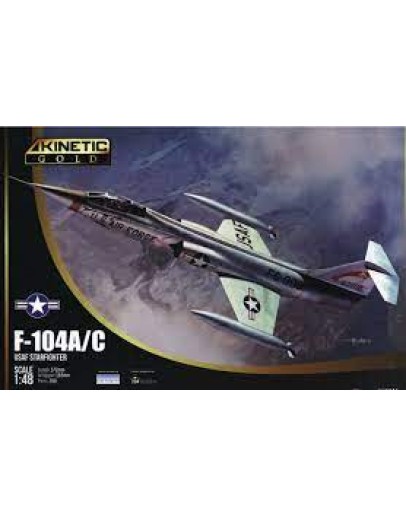 KINETIC 1/48 SCALE PLASTIC MODEL AIRCRAFT KIT - 48096 F-104A/C STARFIGHTER K48096