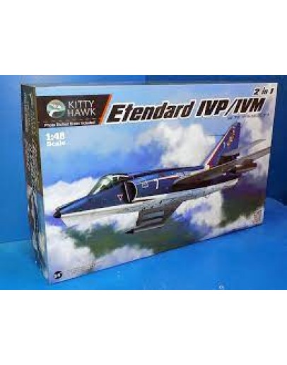 KITTY HAWK 1/48 SCALE PLASTIC MODEL AIRCRAFT KIT - 80137 - ETENDARD IVP/IV KH80137