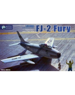 KITTY HAWK 1/48 SCALE PLASTIC MODEL AIRCRAFT KIT - 80155 - FJ-2 Fury - KH80155
