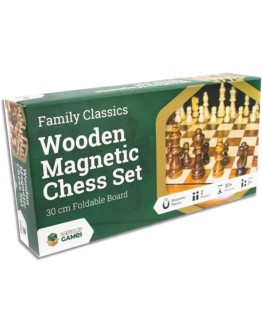 LET'S PLAY GAMES - FAMILY CLASSICS - MCH30A - Wooden Magnetic Chess Ste
