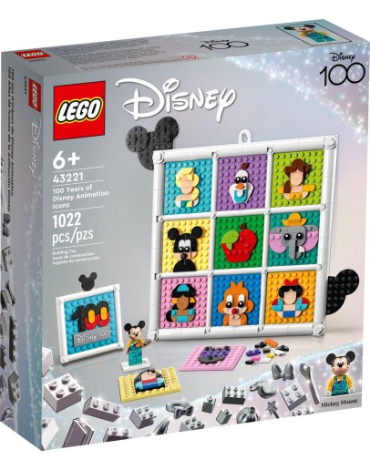LEGO DISNEY 43221 100 Years of Disney Animation Icons 