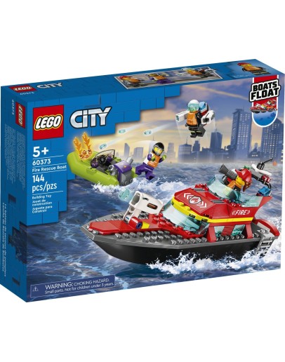 LEGO CITY 60373 Fire Rescue Boat