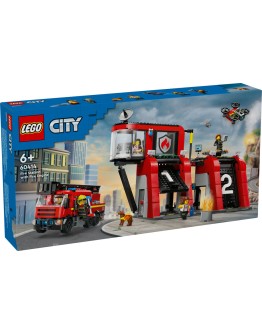 LEGO CITY 60414 Fire Station with Fire Truck