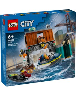 LEGO CITY 60417 Police Speed Boat and Crooks Hideout