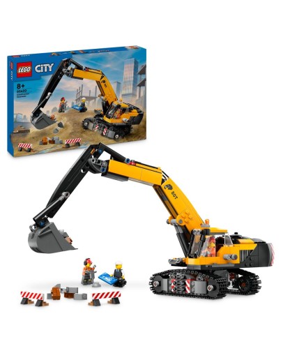 LEGO CITY 60420 Yellow Construction Excavator