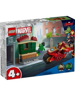 LEGO MARVEL 76287 Iron Man with Bike and the Hulk