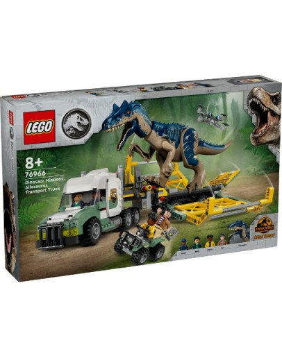 LEGO JURASSIC WORLD 76966 Dinosaur Missions: Allosaurus Transport Truck