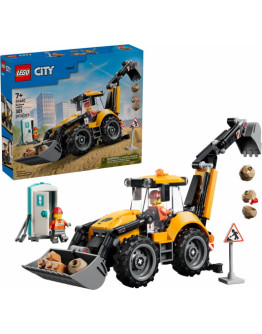 LEGO CITY 60480 Yellow Backhoe Loader