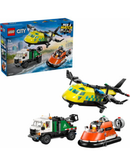 LEGO CITY 60505 Airplane, Service Truck & Hovercraft Remix