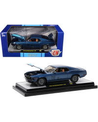 M2 MACHINES 1/24 DIE-CAST MODEL CAR - 24030086 - 1970 FORD MUSTANG MACH 1 428 (BLUE)