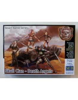 MASTER BOX 1/35 SCALE PLASTIC MODEL KIT 35122 - DESERT BATTLE SERIES - SKULL CLAN - DEATH ANGELS
