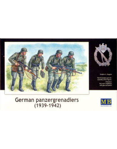 MASTER BOX 1/35 SCALE PLASTIC MODEL KIT - 3513 - German Panzergrenadiers (1939-1942)