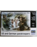 MASTER BOX 1/35 SCALE PLASTIC MODEL KIT 35157 - WW II ERA - US AND GERMAN PARATROOPERS, THE SOUTH OF EUROPE 1944