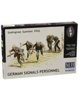 MASTER BOX 1/35 SCALE PLASTIC MODEL KIT 3540 - GERMAN SIGNALS PERSONNEL MB3540