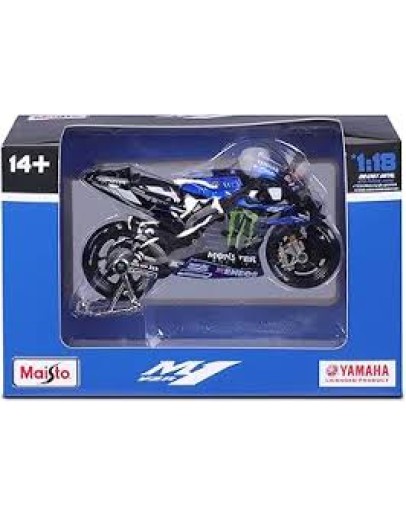 MAISTO 1/18 SCALE DIE-CAST MODEL MOTOR BIKE - 2021 GP YAMAHA MAT36373