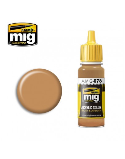 MIG AMMO ACRYLIC PAINT - A.MIG-0078 - OCHRE EARTH (17ML)