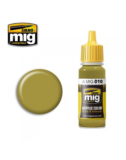 MIG AMMO ACRYLIC PAINT - A.MIG-0010 - RAL 7028 DUNKELGELB (MID WAR) (17ML)