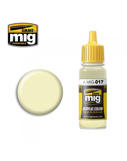 MIG AMMO ACRYLIC PAINT - A.MIG-0017 - RAL 9001 CREMEWEISS (17ML)