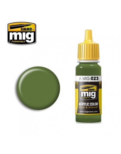 MIG AMMO ACRYLIC PAINT - A.MIG-0023 - PROTECTIVE GREEN (17ML)
