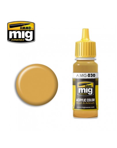 MIG AMMO ACRYLIC PAINT - A.MIG-0030 - SAND YELLOW (17ML)