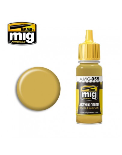 MIG AMMO ACRYLIC PAINT - A.MIG-0055 - OIL OCHRE (17ML)