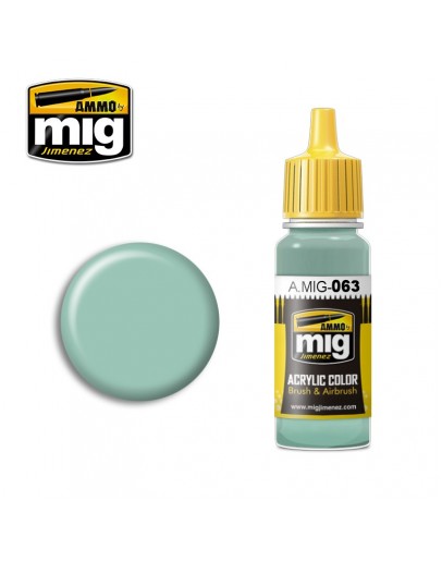 MIG AMMO ACRYLIC PAINT - A.MIG-0063 - RLM 76 PALE GREY (17ML)