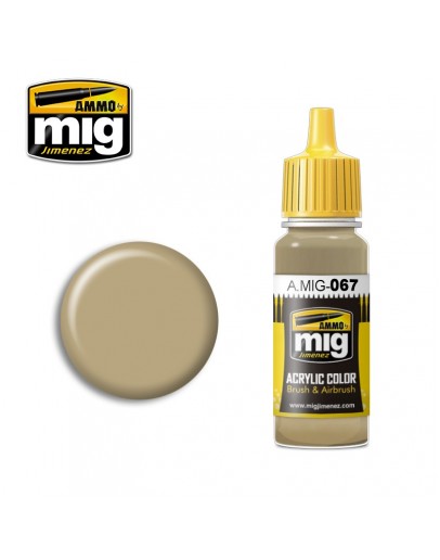 MIG AMMO ACRYLIC PAINT - A.MIG-0067 - LIGHT SAND GREY (17ML)